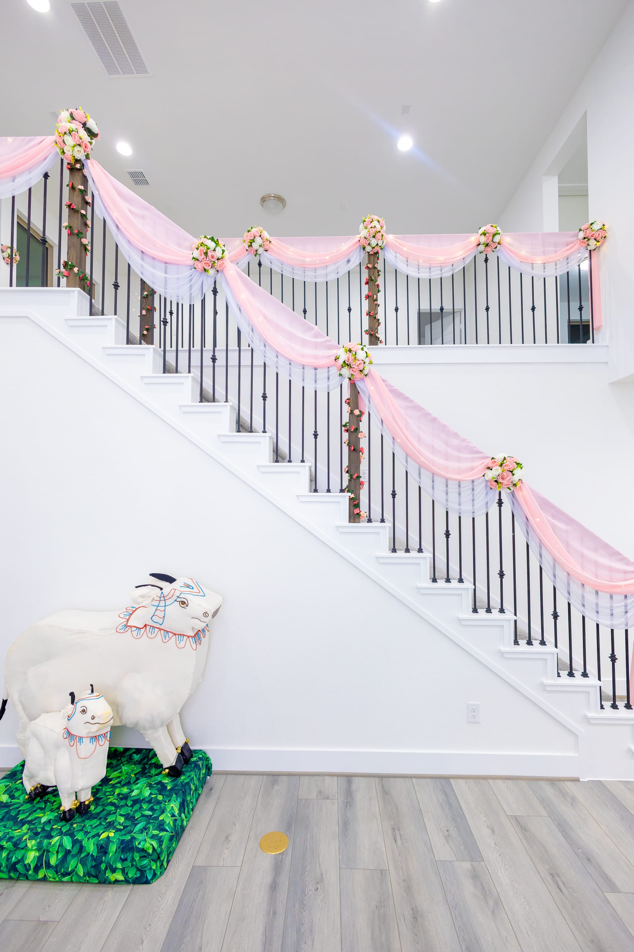 House warming decor with beautiful draping