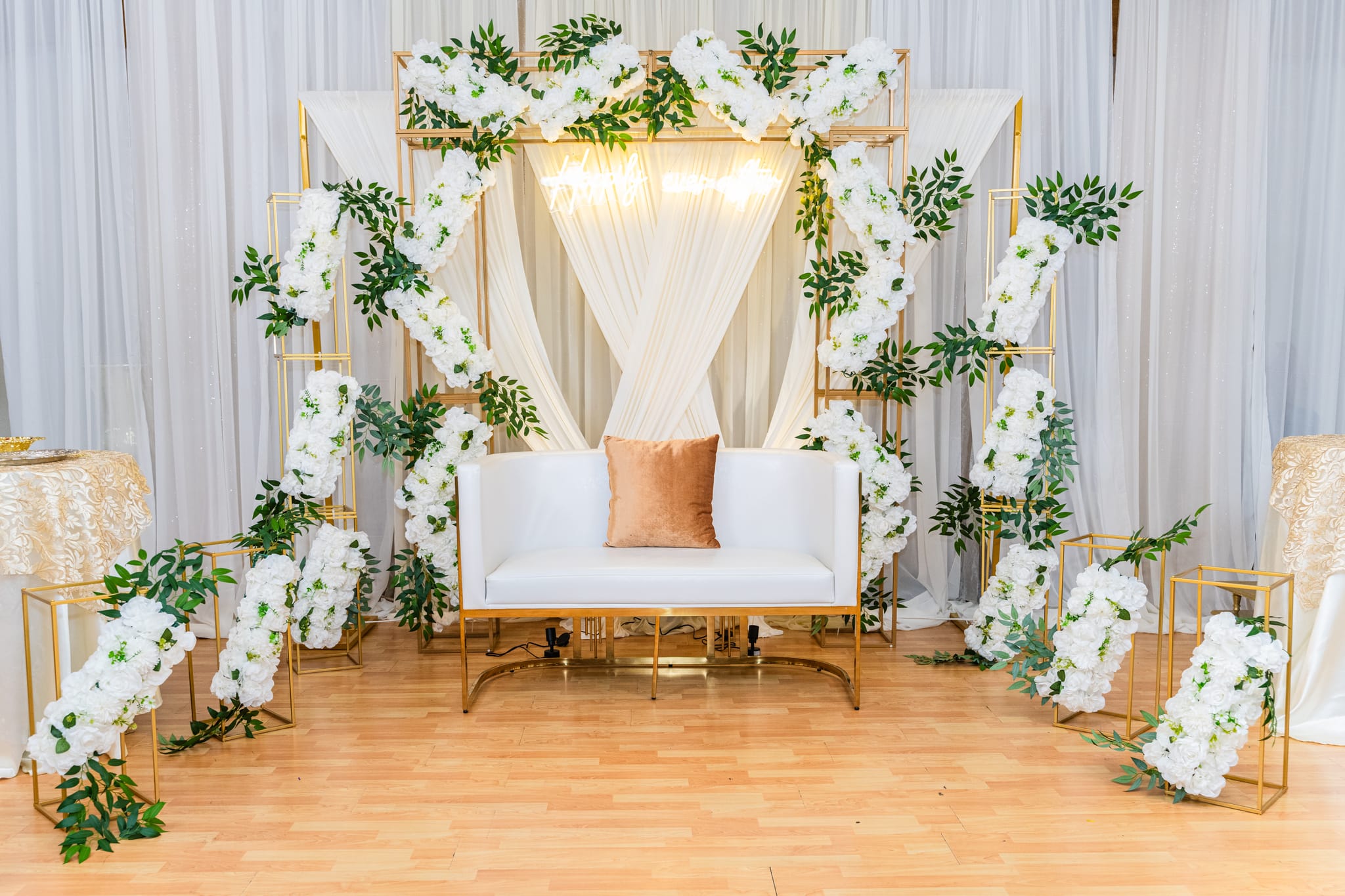 Anniversary celebration with elegant decorations